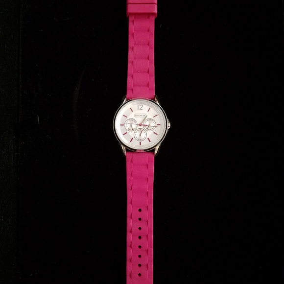 COACH wmn\'s watch - NEVER worn, silicone strap